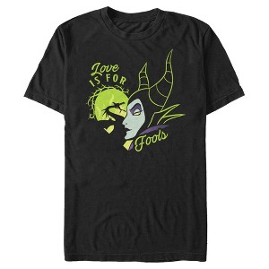 Men's Sleeping Beauty Maleficent Love Is For Fools T-Shirt - 1 of 4