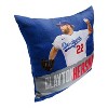 18"x18" MLB Los Angeles Dodgers 23 Clayton Kershaw Player Printed Throw Decorative Pillow - 4 of 4