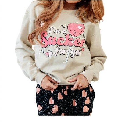 Women's I'm A Sucker For You Sweater - 123 Amore