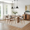 Area Rugs for Living Room Bedroom Modern Floral Bordered Rug Non-Slip Low Pile Accent Carpet Soft Foldable Rug Home Decor - 2 of 4