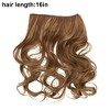 Unique Bargains Women's Big Wavy Hair Extensions High Temperature Fiber Mixed Light Brown 1 Pc - 3 of 3