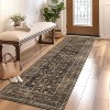 Elegant Floral Inspired Non-Slip Washable Low Pile Rug with Stain-Resistant Backing, Perfect for Living Room, Bedroom, Kitchen, Entryway - 2 of 4