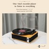 YARDSIGHT Retro Vinyl Record Player with Bluetooth, RCA Output, AUX Input, and Headphone Jack - Classic Turntable for Music Lovers - 4 of 4