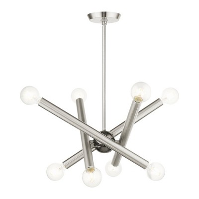 Livex Lighting Stafford 8 - Light Chandelier in  Brushed Nickel
