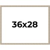 PosterPalooza | 36x28 Thin Barnwood Picture Frame, UV Acrylic, 2 Finishes - Grey and Black - 2 of 4