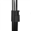 Sunbeam Single Rail Adjustable Rolling Garment and Wardrobe Organizing Rack, Black - 2 of 4