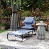 Outsunny 4-level Reclining Back Outdoor Chaise Lounge Chair, Reading Hole Include Tanning Chair - 3 of 4