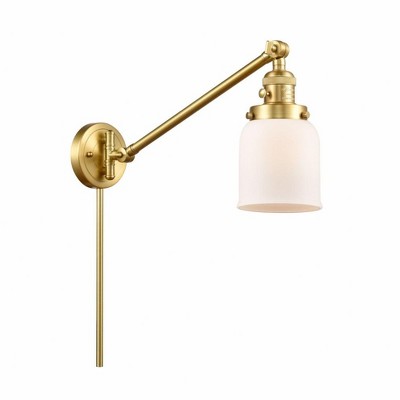 Bell - 1 Light Swing Arm Wall Sconce In Industrial Style-25 Inches Tall and 8 Inches Wide