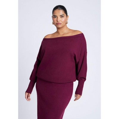 ELOQUII Slouchy Sweater