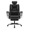 Grungis PU Leather Swivel Office Chair with Liftable Headrest,Gaming Chair with Lumbar Support and High Backrest,Computer Chair for Office - 2 of 4