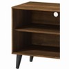 Sapphtopaz Modern TV Stand for TVs Up to 59" with 2 Storage Shelves Entryway Table with Storage Cabinet Wood TV Console for Living Room - 2 of 4