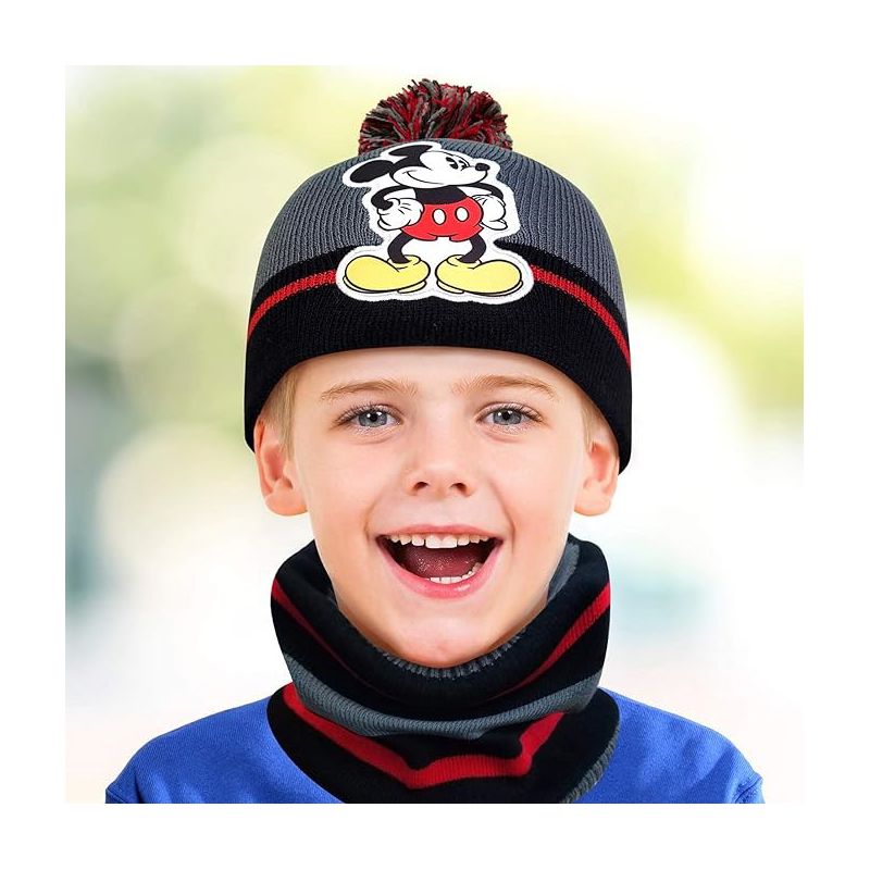 Disney Mickey Mouse Boys' Cold Weather Set - Hat, Gloves and Gaiter (2T-7), 2 of 4