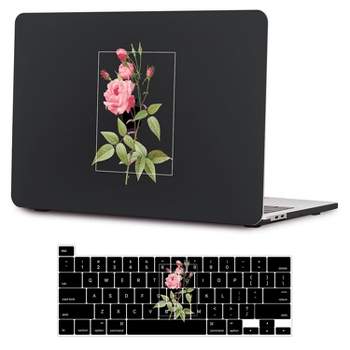SaharaCase HybridFlex Arts Case for Apple MacBook Pro 13" Laptops Black Rose (LT00025)