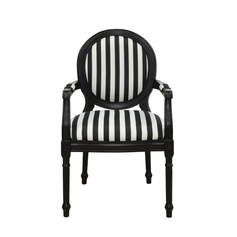 Forsythe Accent Chair Black/White- Treasure Trove Accents, 3 of 7