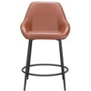 Zuo Vila Counter Stool (Set of 2) Brown - 3 of 4