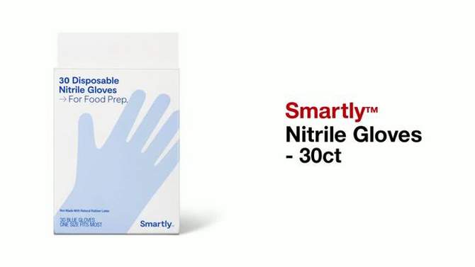 Nitrile Gloves - 30ct - Smartly&#8482;, 2 of 7, play video