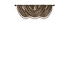 Faux Silk Waterfall Embellished Valance Bronze 38x46in - 4 of 4