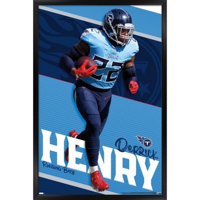 Derrick Henry Football Paper Poster Titans 2 Long Sleeve T-Shirt