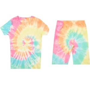 Just Love Pajamas for Girls Snug-Fit Cotton Girls PJ Set Short Sleeve Tee & Shorts - 1 of 3