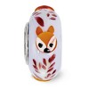 Black Bow Jewelry Fenton Sterling Silver Hand Painted Copper Fox 3D Glass Bead Charm - 3 of 4
