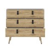 PAGED Dresser for Bedroom 3 Drawers Dresser with Handles and Wooden Legs for Living Room - 4 of 4