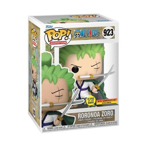 Funko POP! Anime One Piece Roronoa Zoro Three Sword Glow Exclusive #923! - 1 of 4