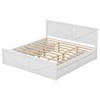 NicBex King Size Platform Bed 80.9" L Modern Pine Bed Frame with Headboard and 4 Drawers for Bedroom, Guest Room, No Box Spring Required, White - 4 of 4