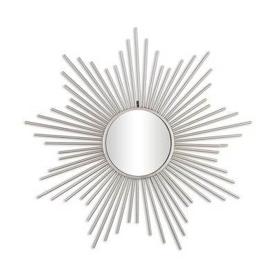 Cheung's Oriona Silver Metal Sunburst Wall Mirror