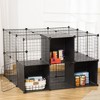 Pet Playpen with Door Storage Shelf for Kittens Chinchillas and Pet Minks - 2 of 4