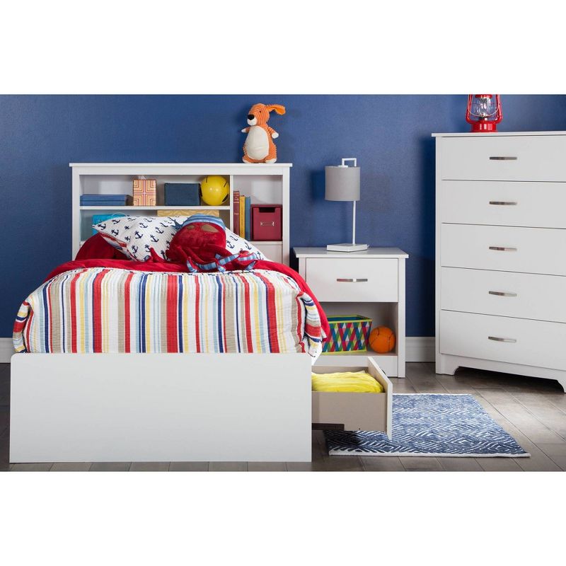Twin Fusion Mates Kids&#39; Bed with 3 Drawers Pure White  - South Shore, 3 of 9