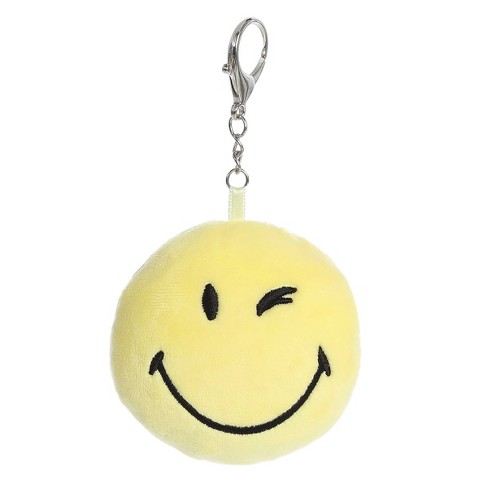 Aurora Mini Wink Keychain Smileyworld Vibrant Stuffed Animal Yellow 3.5 ...