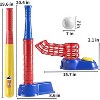 TEMI 2 in 1 Tee Ball Set Kids Baseball T-Ball Set with 10 Balls, Step on Pitching Outdoor Sport Toy Games for 3-12 Year Old Boys Girls Toddler - 2 of 3