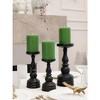 3x4 inch Pillar Candles Set of 3 ¨C Unscented Dripless Rustic Candles for Decor, Centerpieces, Weddings - 3 of 4
