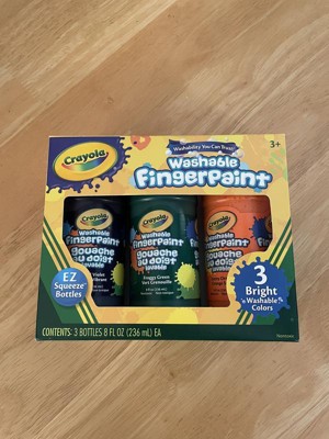 Crayola 3ct Washable Fingerpaints : Target