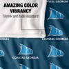 College Of Coastal Georgia Logo Pattern Silky Touch Blanket White 50x60 - 4 of 4