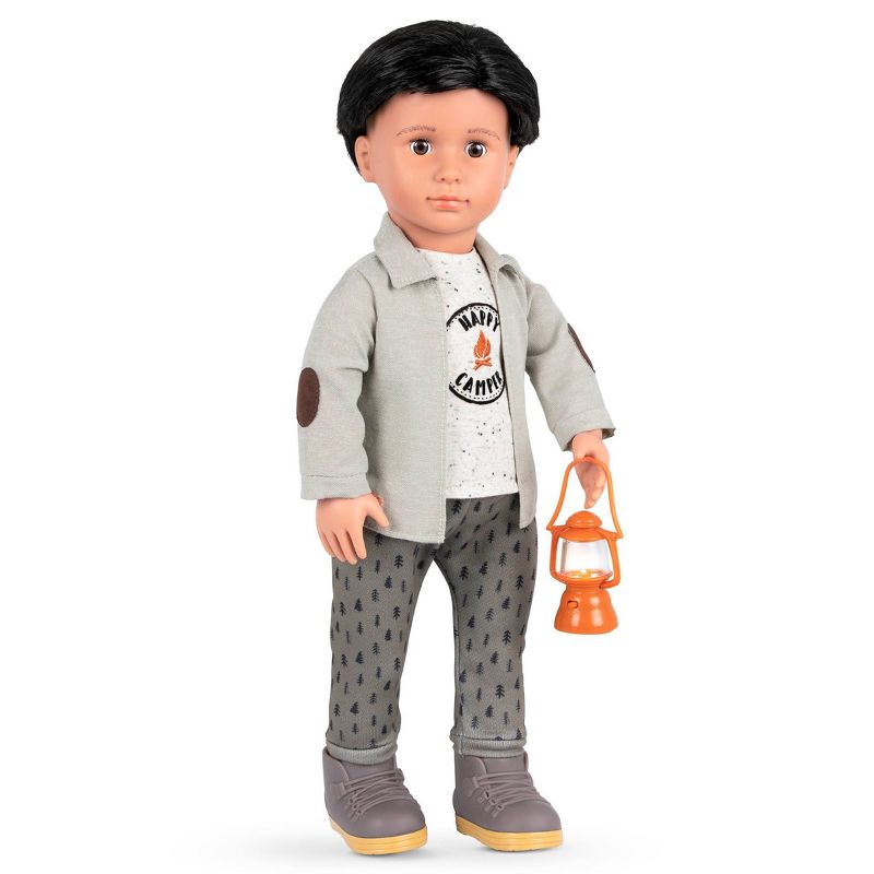 Our Generation 18&#34; Boy Doll Camping Outfit with Light-up Lantern - Campsite Delight, 4 of 7