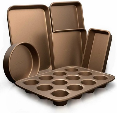 Rachael Ray - 3-Piece Nonstick Bakeware Cookie Pan Set - Silver