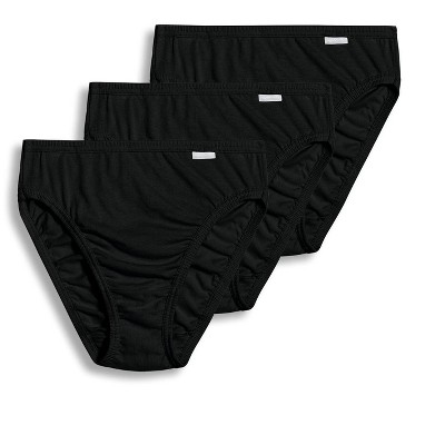 Jockey Women's Elance French Cut - 3 Pack 7 Black : Target