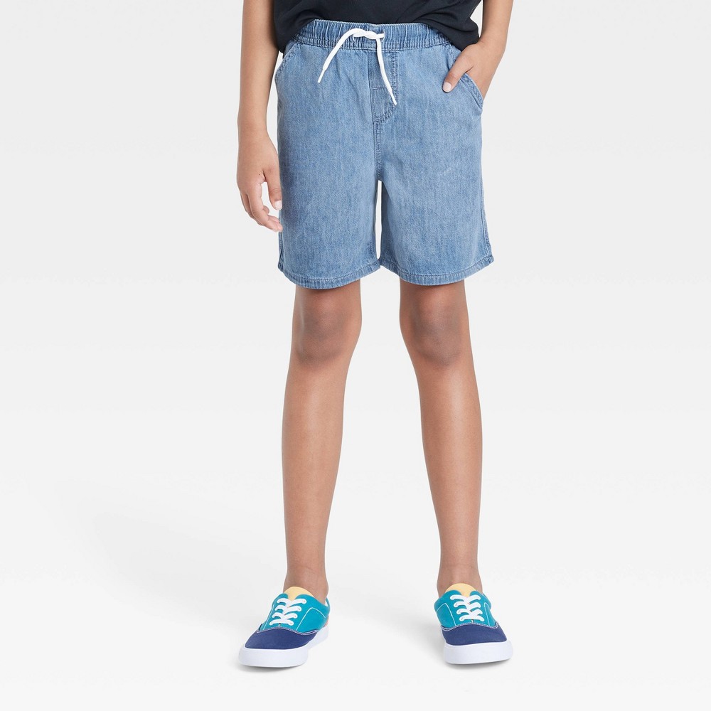Boys' Relaxed Pull-On 'Above the Knee’ Jean Shorts - art class™ Blue XXL
