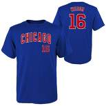 KTZ Chicago Cubs Baby Jersey Cropped Long Sleeve T-shirt in Blue