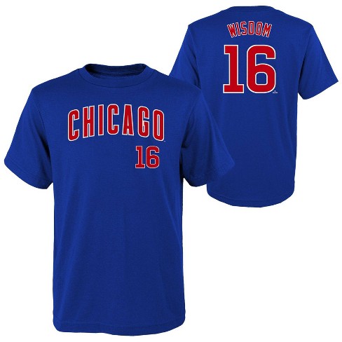 Mlb Chicago Cubs Boys' Patrick Wisdom T-shirt - Xs : Target