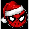 Girl's Marvel Christmas Spider-Man Santa Hat Crop T-Shirt - 2 of 3