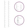 vidaXL Wall Mounted White Iron Wine Rack - Capable of Holding 12 Wine Bottles, Suitable for Modern Kitchens, Bars and Pantries - 4 of 4