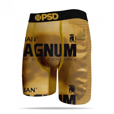 Mens Magnum Condoms Wrapper and Logo Symbol PSD Boxer Briefs