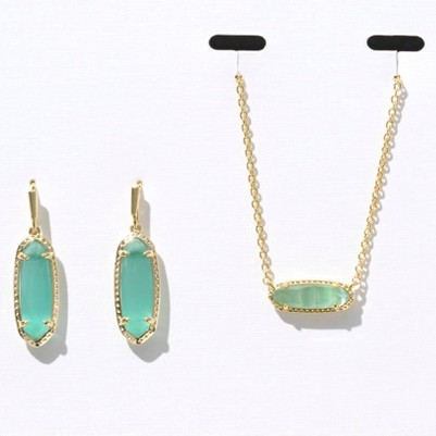 Teal Cat's Eye Glass