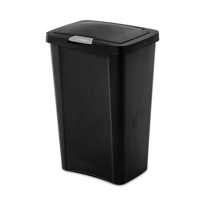 Sterilite 13 Gallon TouchTop Wastebasket with Titanium Latch