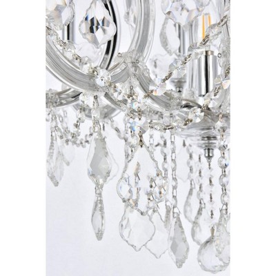 Maria Theresa 26" Chrome Chandelier with Clear Crystal