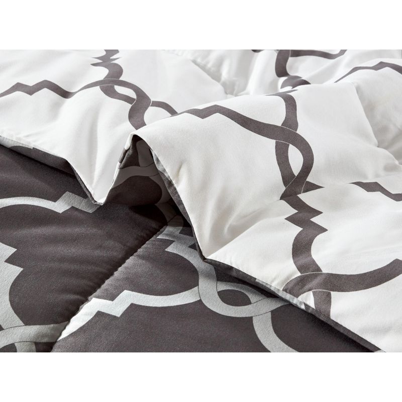 Lux Decor Collection 5 Piece Comforter Set Reversible - Microfiber Down Alternative Bedding Comforter Set, 3 of 9