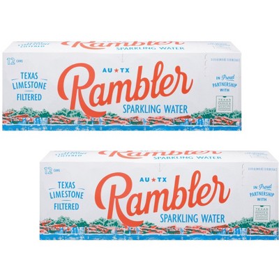Rambler Sparkling Water - Case of 2/12 pack, 12 oz