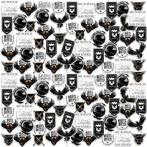 Game of Thrones Night Watch 100ct Vinyl Large Deluxe Stickers Variety Pack - 1 of 4